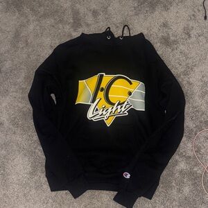 Champion Men's Sweater in Black and Yellow